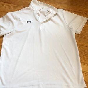 White Under Armour polo